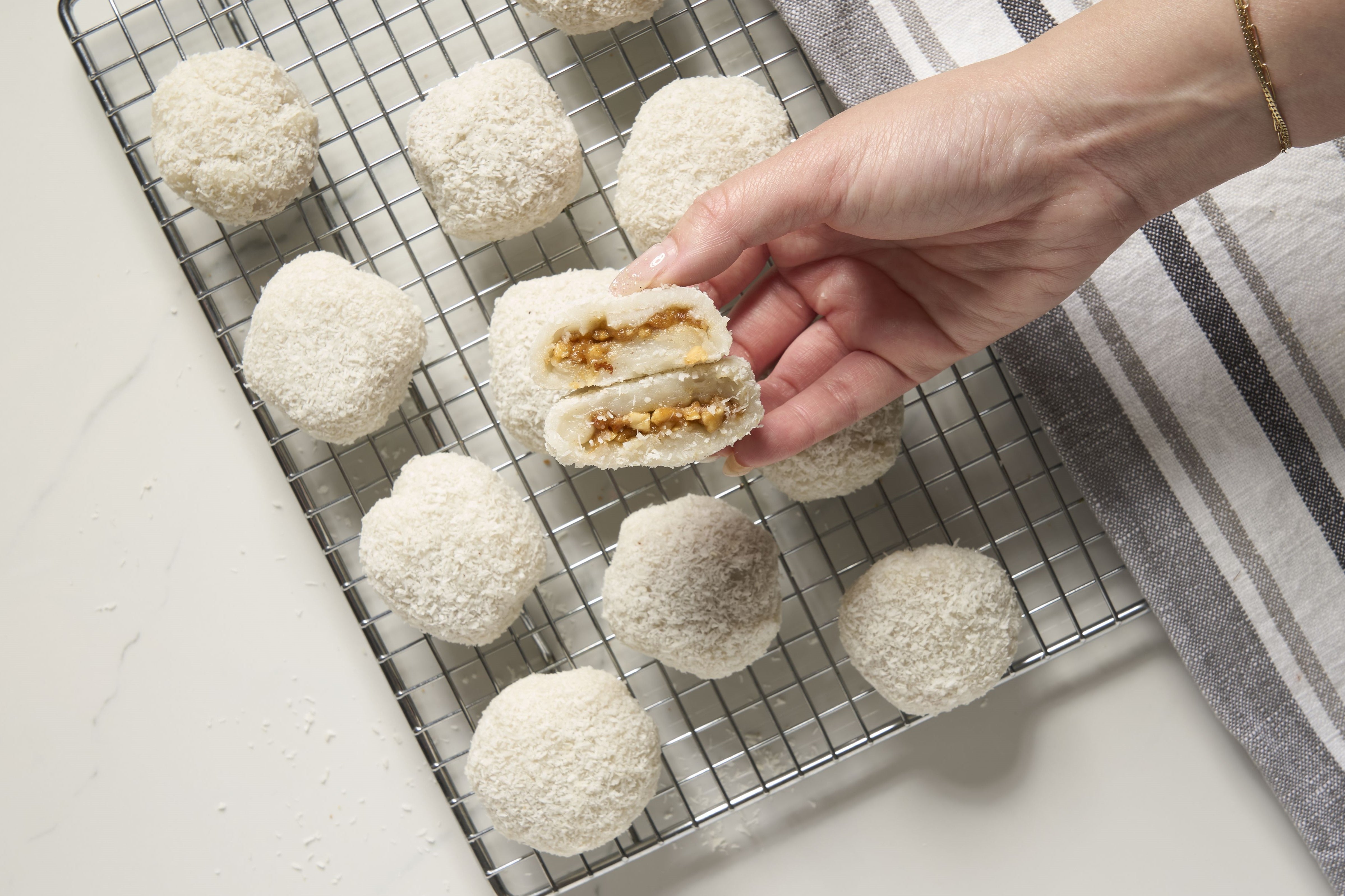 Kitsby x Kristina Cho: Coconut and Peanut Mochi Ball Kit + Cookbook